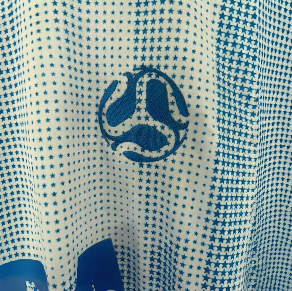 USA Pre-Match Kit 2026 by ELVN, featuring soccer jersey and shorts, displayed on a mannequin.