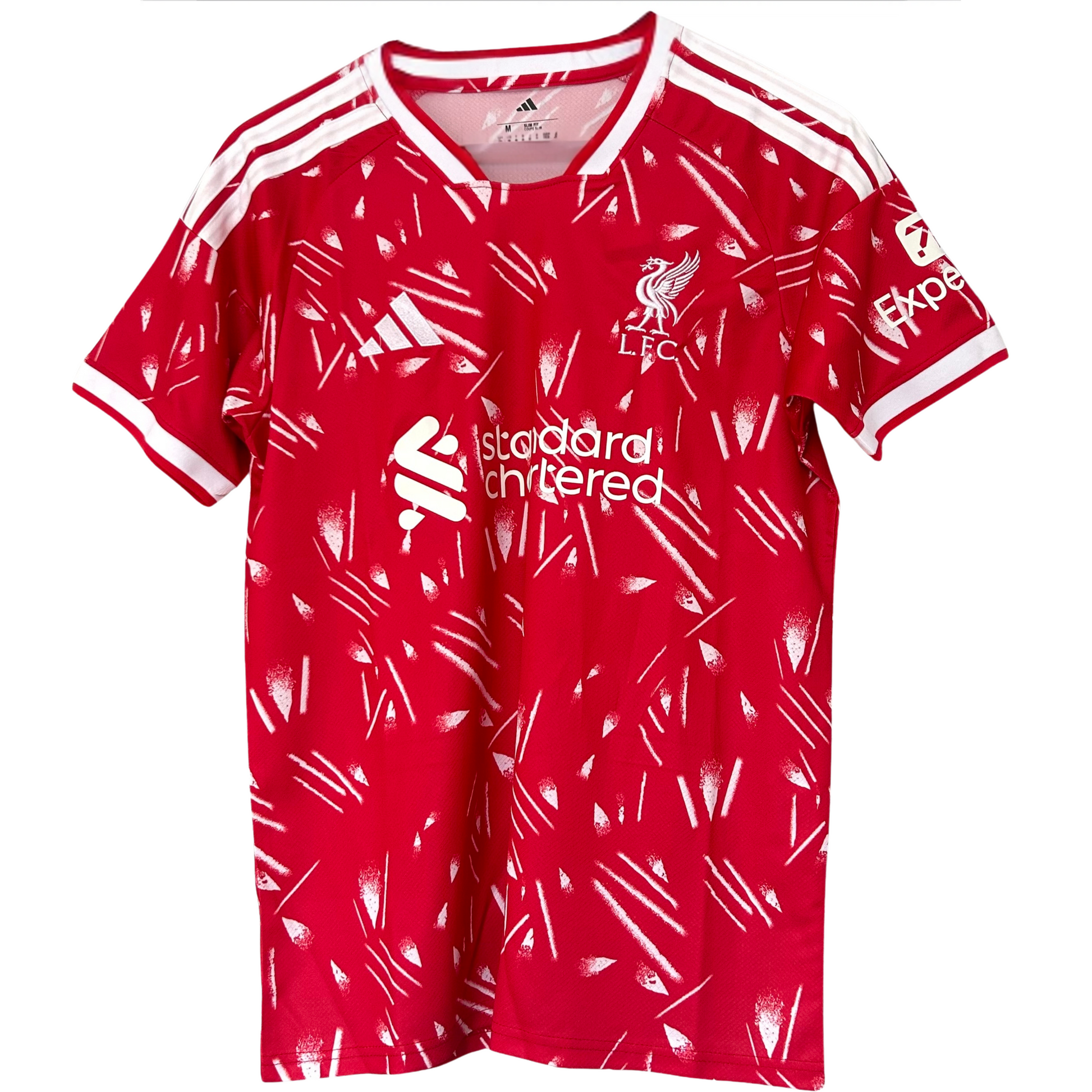 Liverpool home kit 2026/27 by ELVN featuring the team jersey with club crest and traditional red color on a football kit.