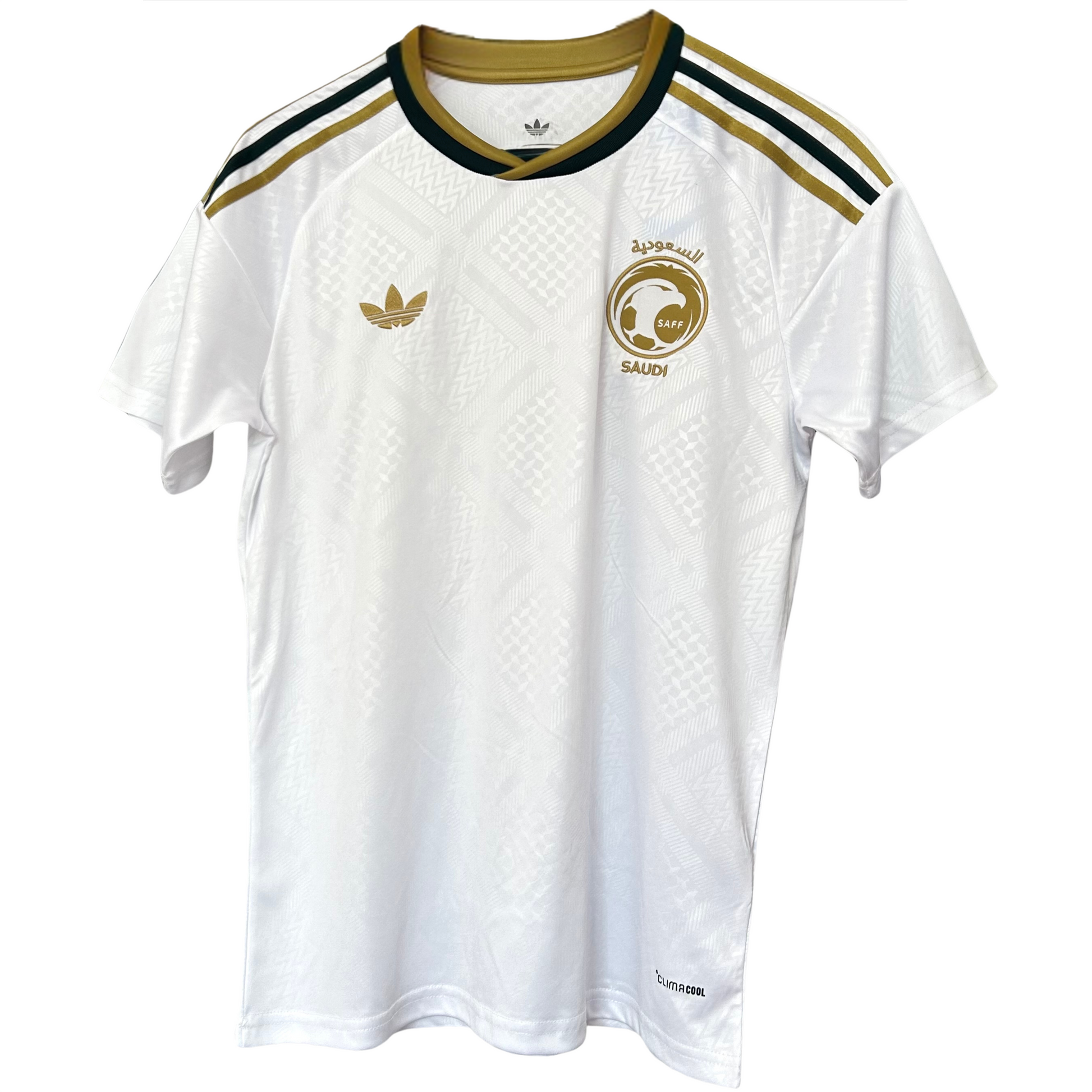 Saudi Arabia away football kit 2026 by ELVN, featuring the team’s jersey with official design and team logo.