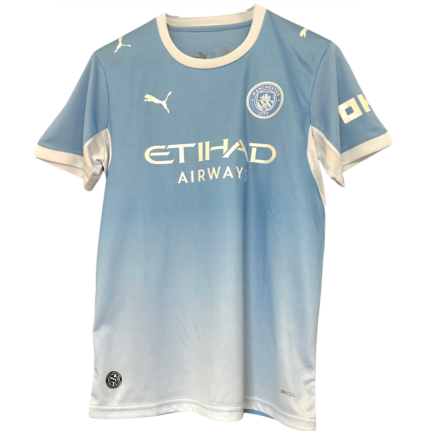 Manchester City home kit 2026/27 by ELVN featuring the team jersey with club badge and official design elements.