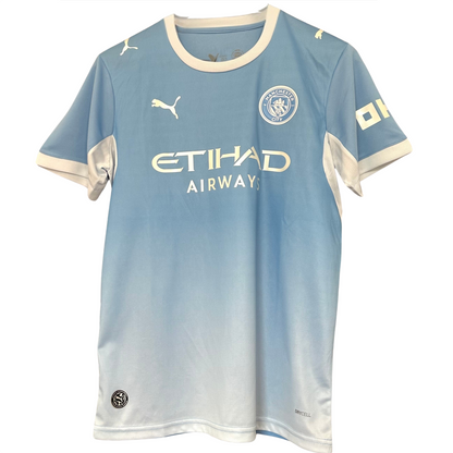 Manchester City home kit 2026/27 by ELVN featuring the team jersey with club badge and official design elements.
