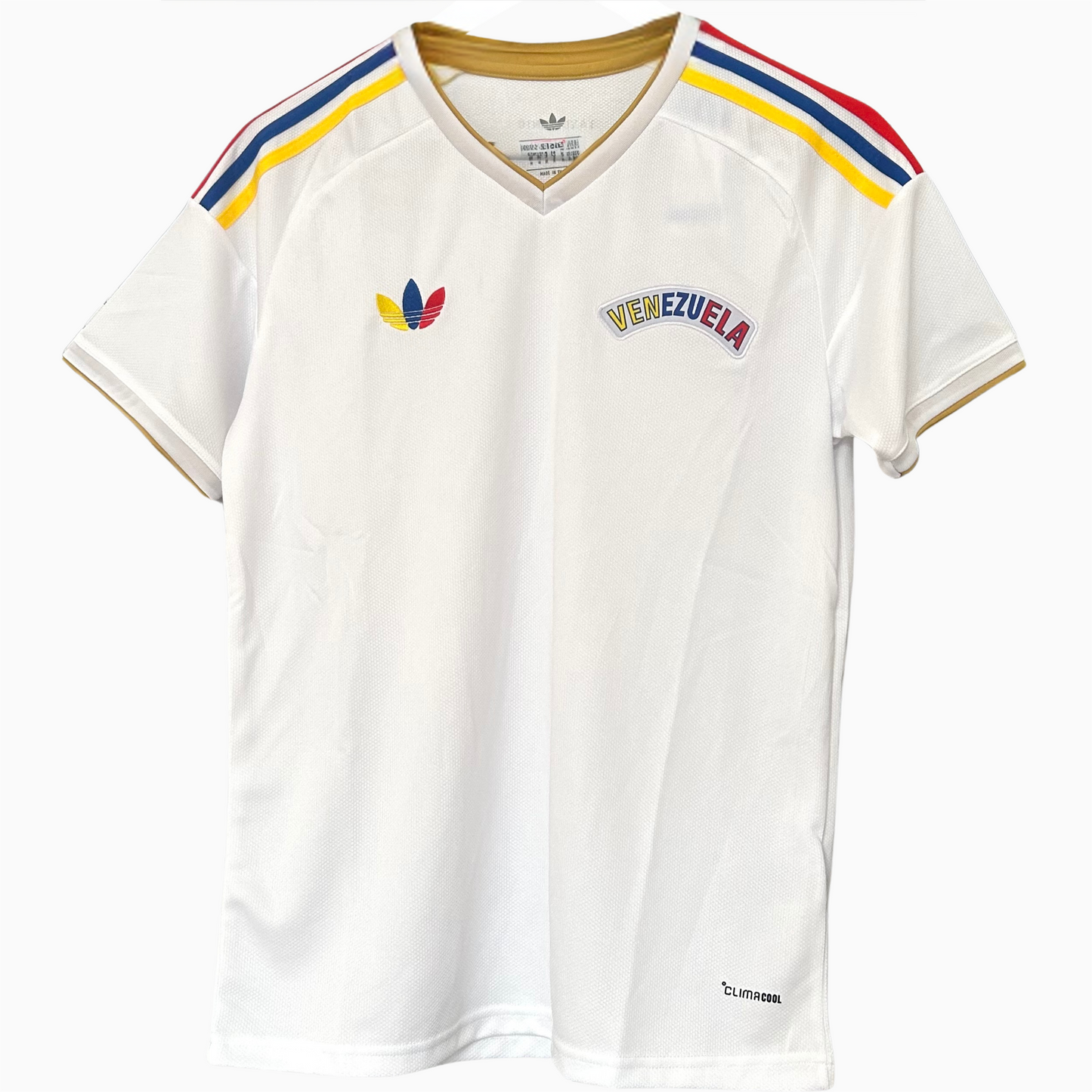 VENEZUELA away soccer kit 2026 by ELVN featuring blue jersey with national crest and matching shorts.