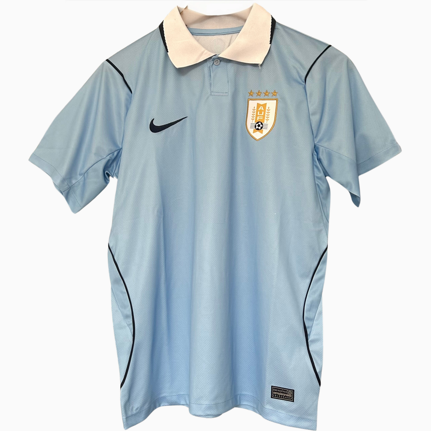 Uruguay 2026 home football kit by ELVN, featuring the team jersey with national colors and emblem.