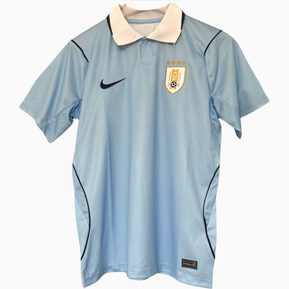Uruguay 2026 home football kit by ELVN, featuring the team jersey with national colors and emblem.