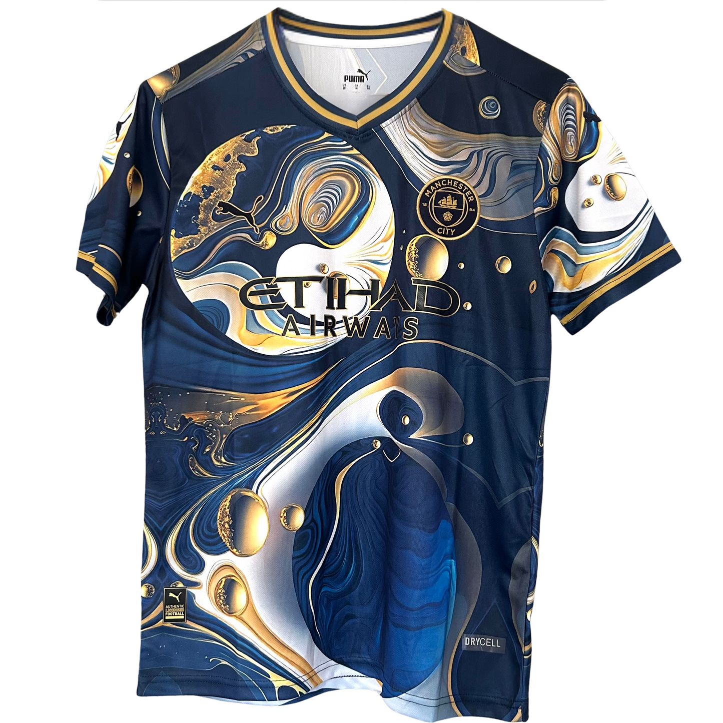 Manchester City Galaxy Kit by ELVN featuring a stylish football jersey with team logo and galaxy-inspired design.