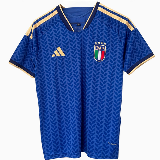 Italy home football kit 2026 by ELVN, featuring the team jersey with national colors and design details.