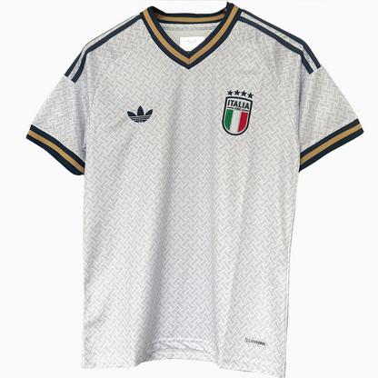 Italy Away Kit 2026 soccer jersey by ELVN, featuring team logo and design details on a lightweight fabric.