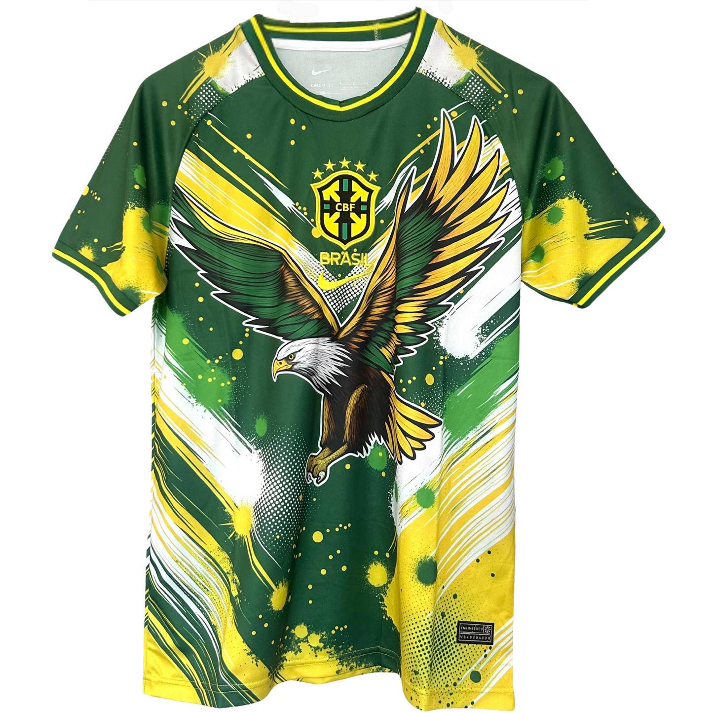 ELVN Brazil Eagle Kit featuring a detailed eagle emblem design on a sleek athletic jersey.