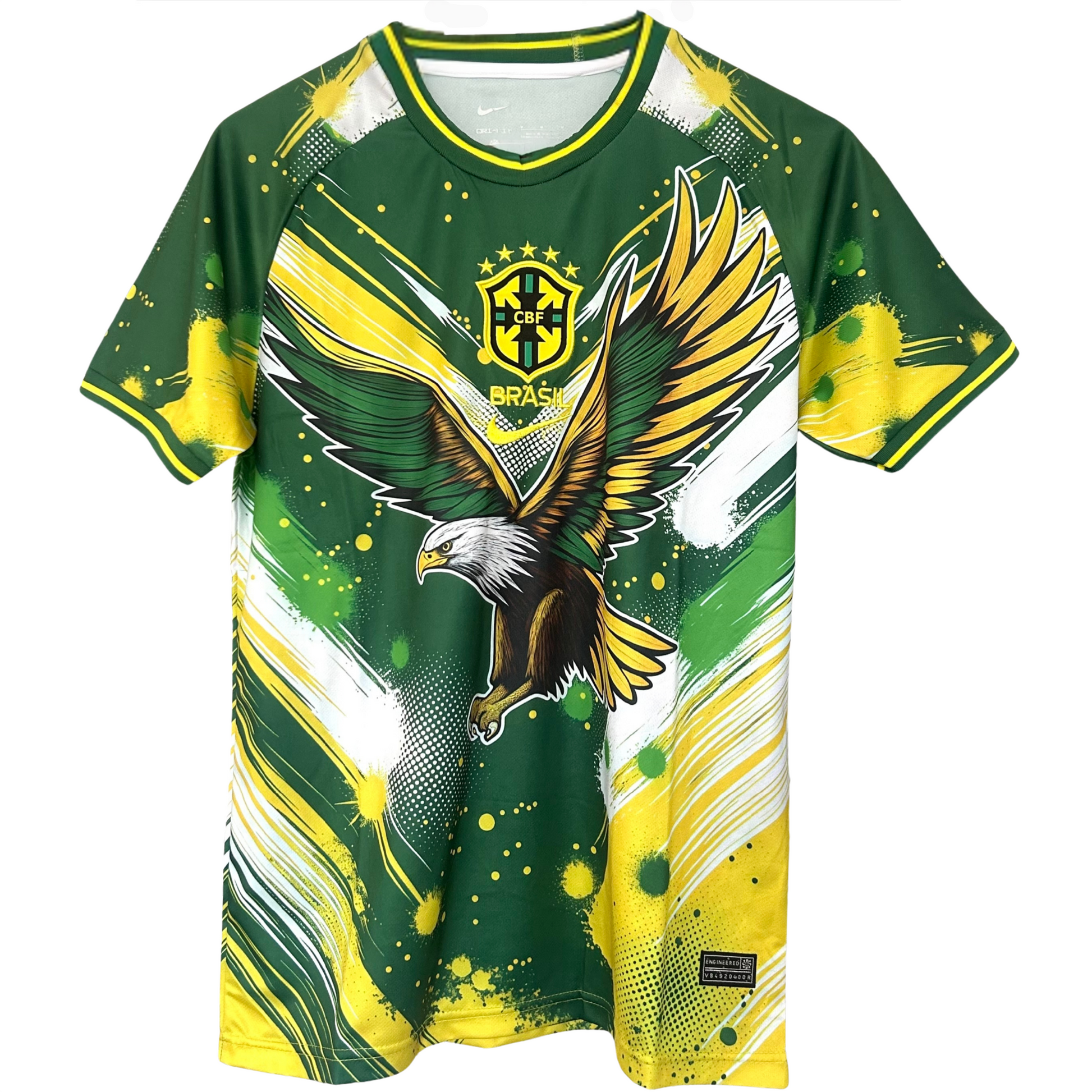 ELVN Brazil Eagle Kit featuring a detailed eagle emblem design on a sleek athletic jersey.