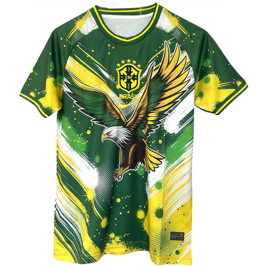 ELVN Brazil Eagle Kit featuring a detailed eagle emblem design on a sleek athletic jersey.