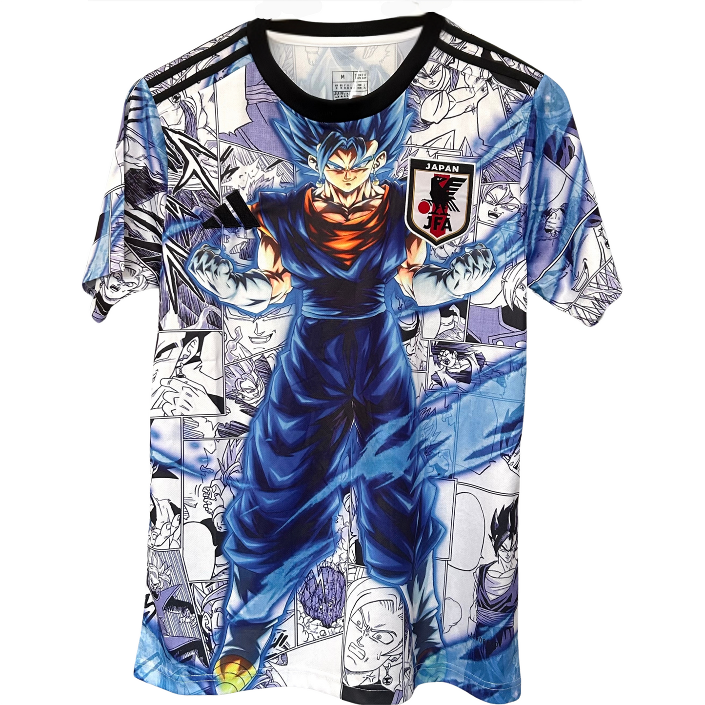 Japan Blue Goku Kit by ELVN showcasing a vibrant, detailed anime-inspired costume with blue and black fabric accents.