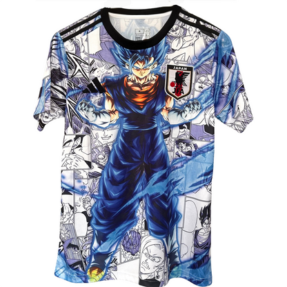 Japan Blue Goku Kit by ELVN showcasing a vibrant, detailed anime-inspired costume with blue and black fabric accents.