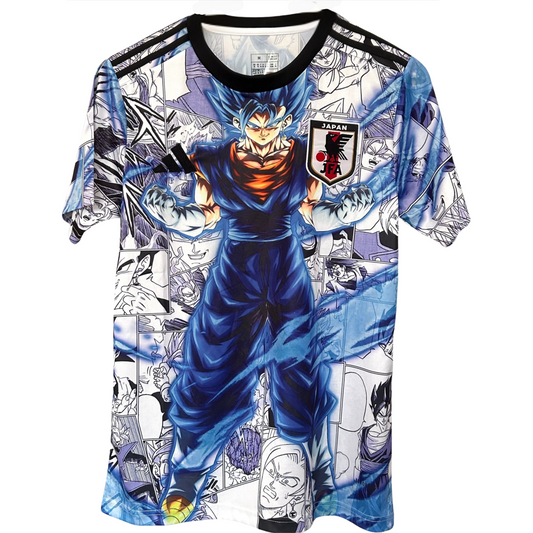 Japan Blue Goku Kit by ELVN showcasing a vibrant, detailed anime-inspired costume with blue and black fabric accents.