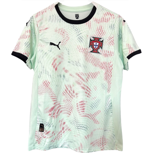 Portugal Away Shirt 2025 for women by ELVN, featuring the team’s official design and colors on a sports jersey.